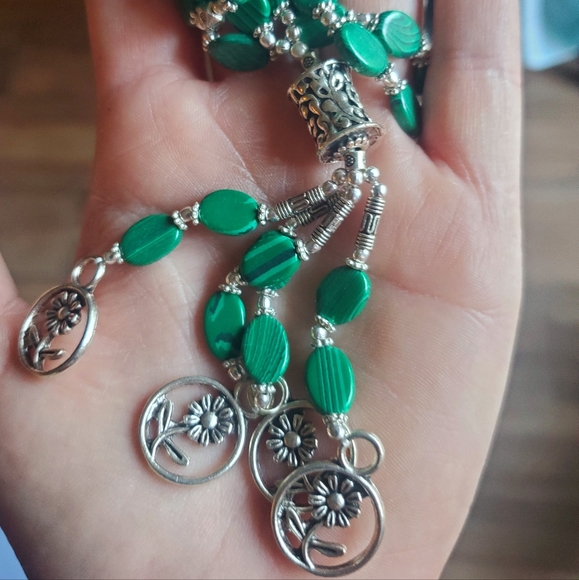 New Unique Mosaic Jasper Silver Necklace. - Picture 2 of 15